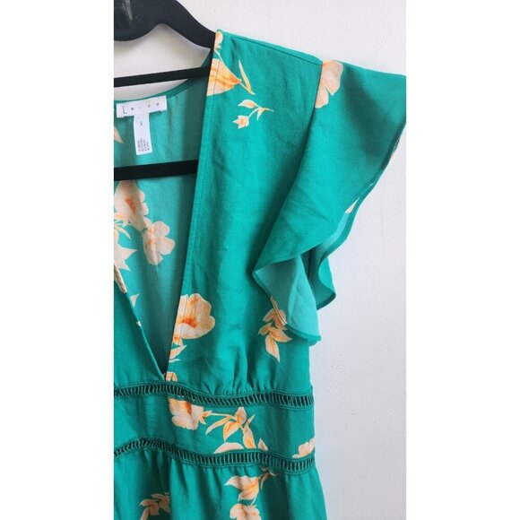 Leoth Short Sleeve Floral Shift Dress Size S - Picture 5 of 9